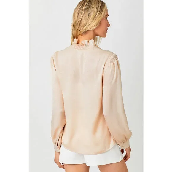 Wynonna High Neck Ruffled Blouse - Picture 2 of 3